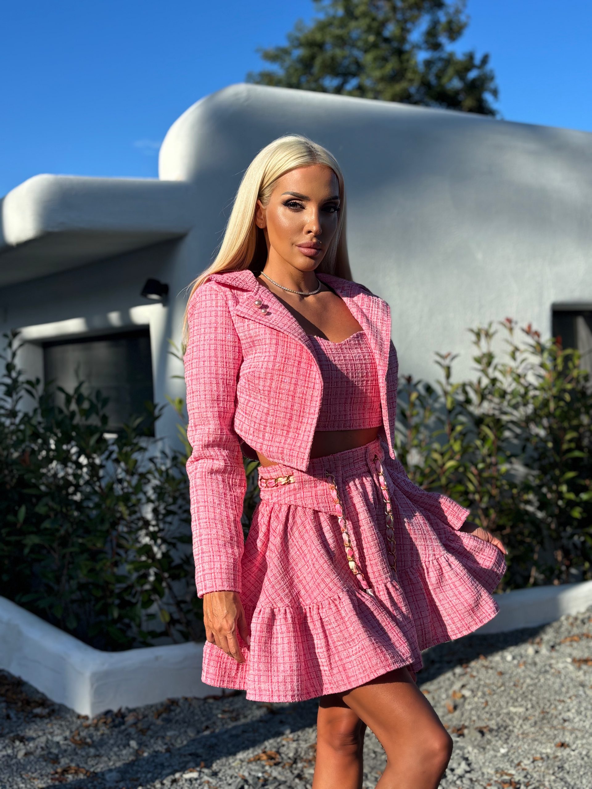 Сако “ Pink Boucle “